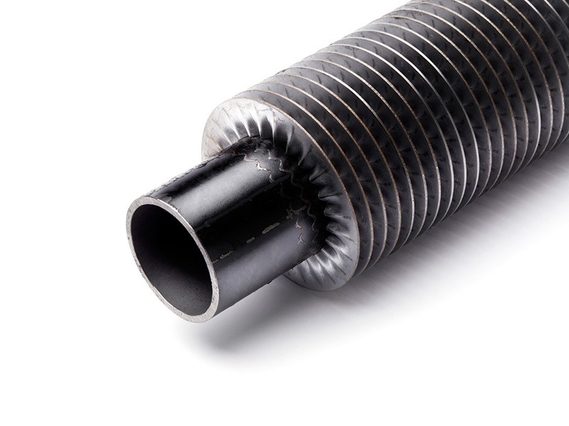 Wrinkle finned tube
