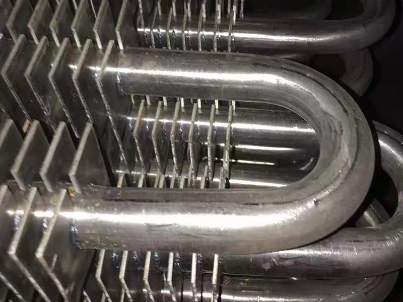 Square finned tube