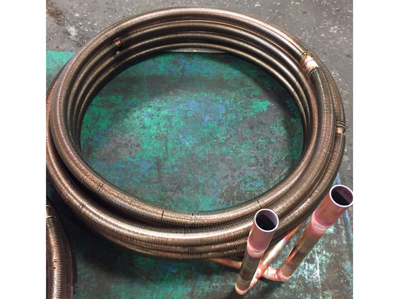 Serpentine finned tubes