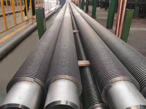 Large diameter finned pipe