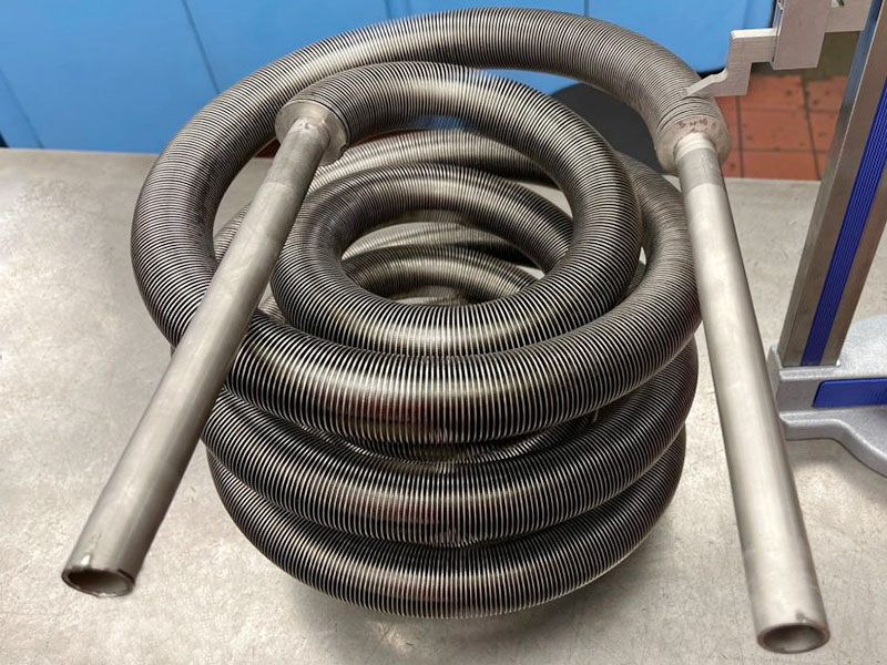 Finned tube coil
