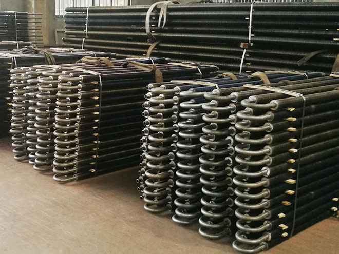  Serpentine finned tubes