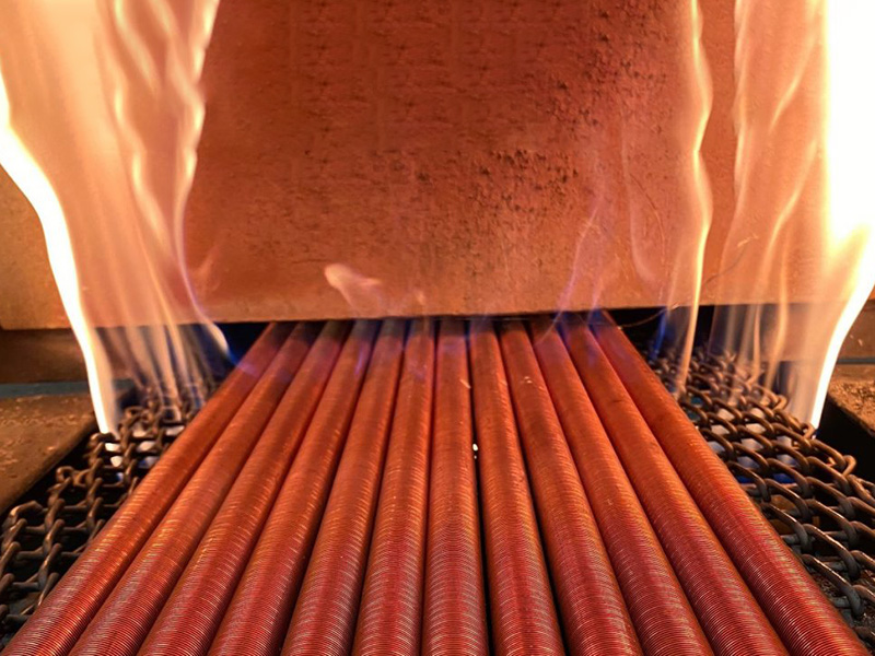 Copper tube in furnace alternate