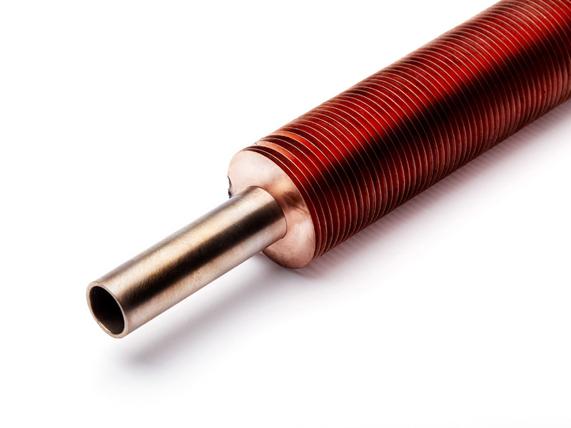 Edge tension finned tube