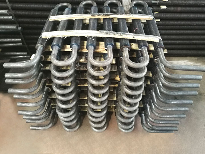 Serpentine finned tubes