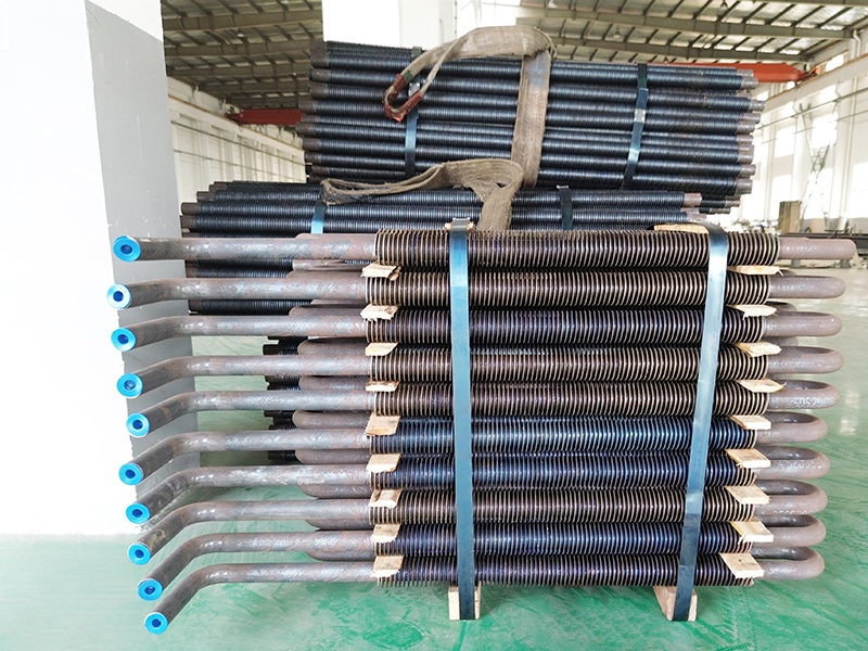 Serpentine finned tubes